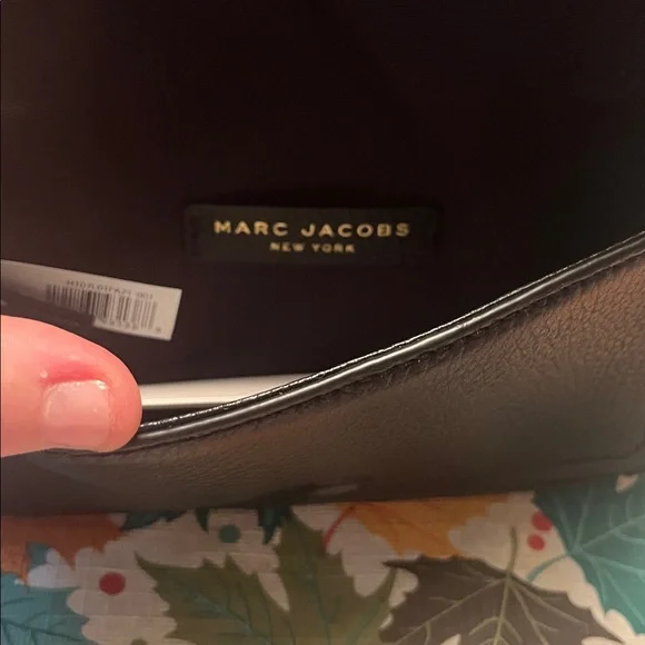 Marc Jacobs Black Pebbled Leather Crossbody, New - Picture 6 of 8